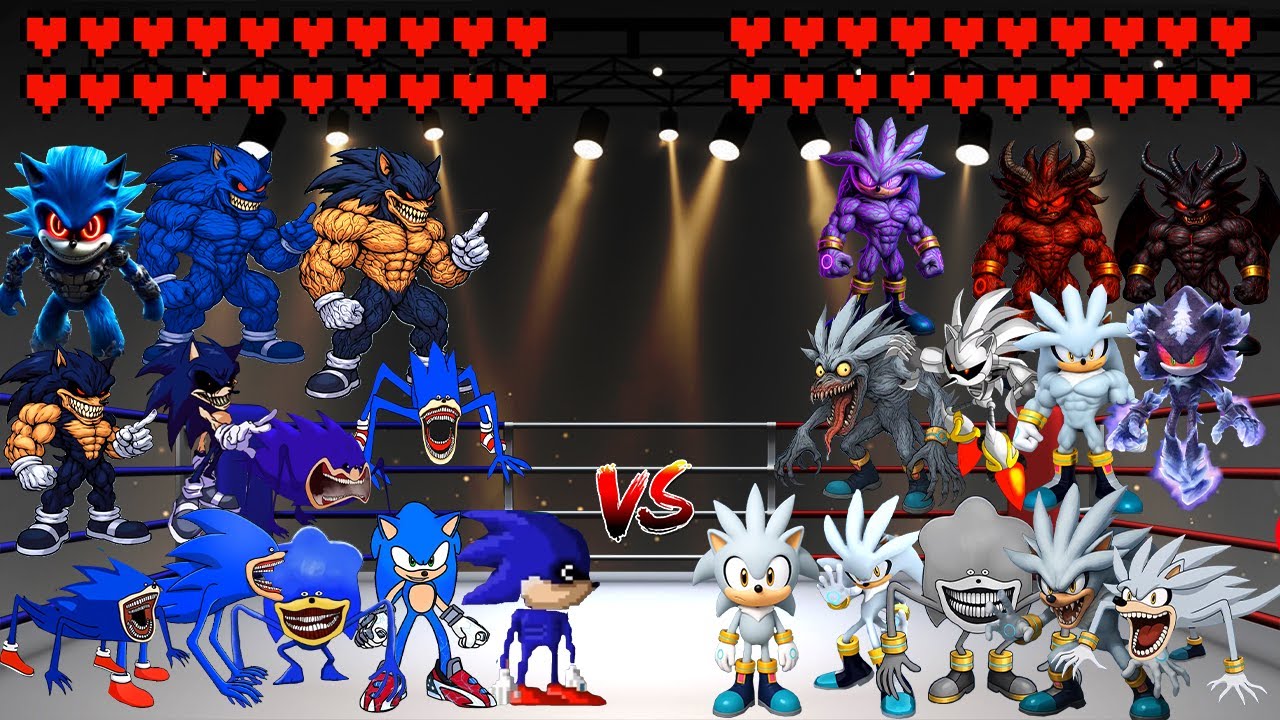 Битва мемов: Sonic Monster Evolution против Silver Sonic Monster Evolution!