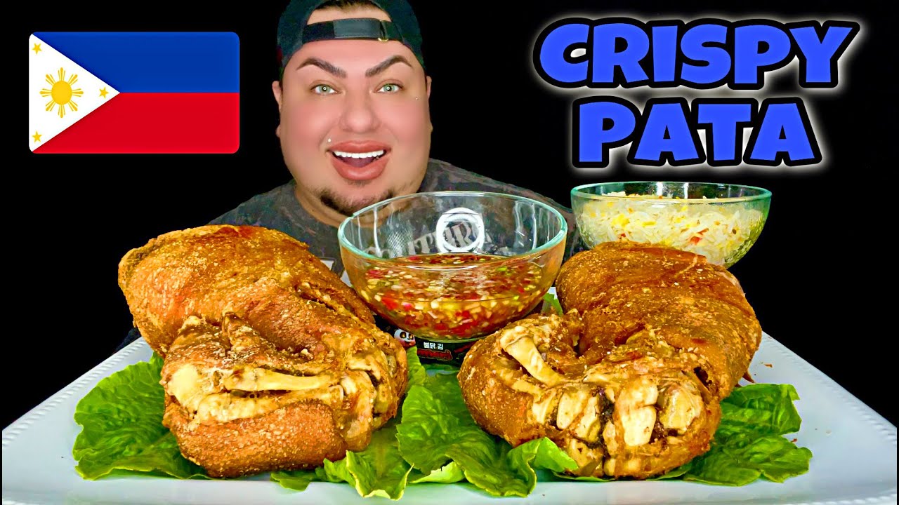 First Time Trying Filipino CRISPY PATA with Sukang Sawsawan Sauce