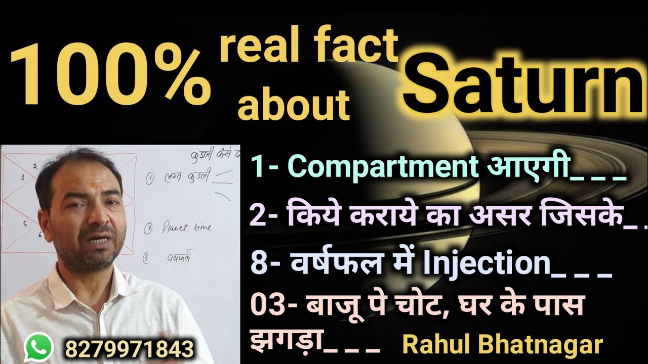 100% true fact about Saturn || Lal Kitab || By-Rahul Bhatnagar