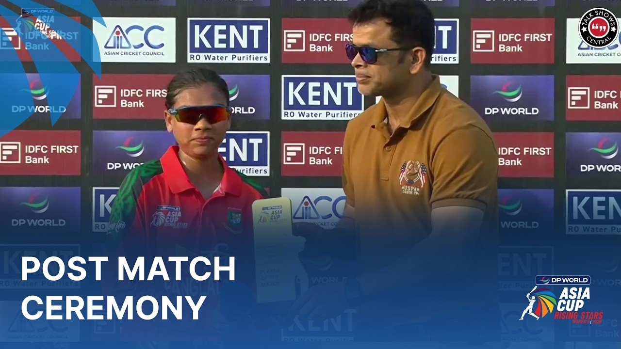 Post Match Ceremony | Bangladesh A W vs Thailand W | M8 | Women's Asia Cup Rising Stars | ZM1J