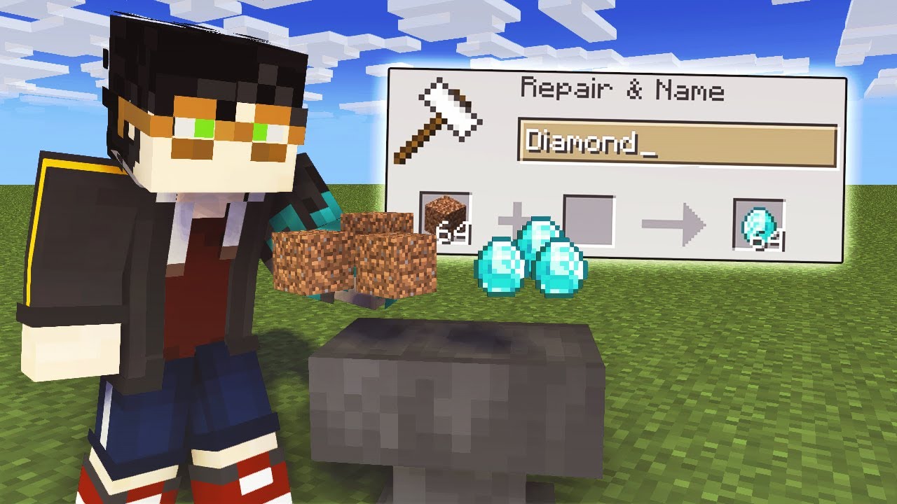 MINECRAFT Tapi ANVIL DEWA MINECRAFT BISA RUBAH ITEM APAPUN SESUAI YANG KITA INGINKAN!!