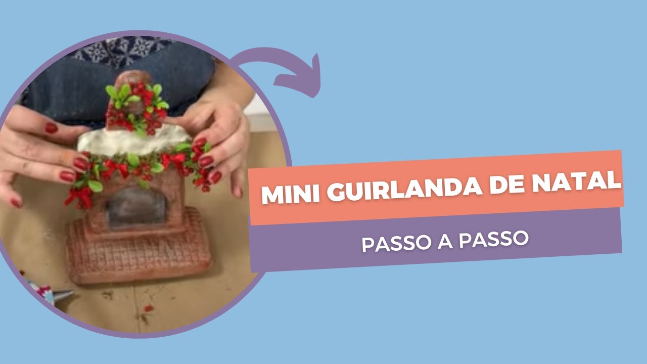 MINI GUIRLANDA DE NATAL - PASSO A PASSO