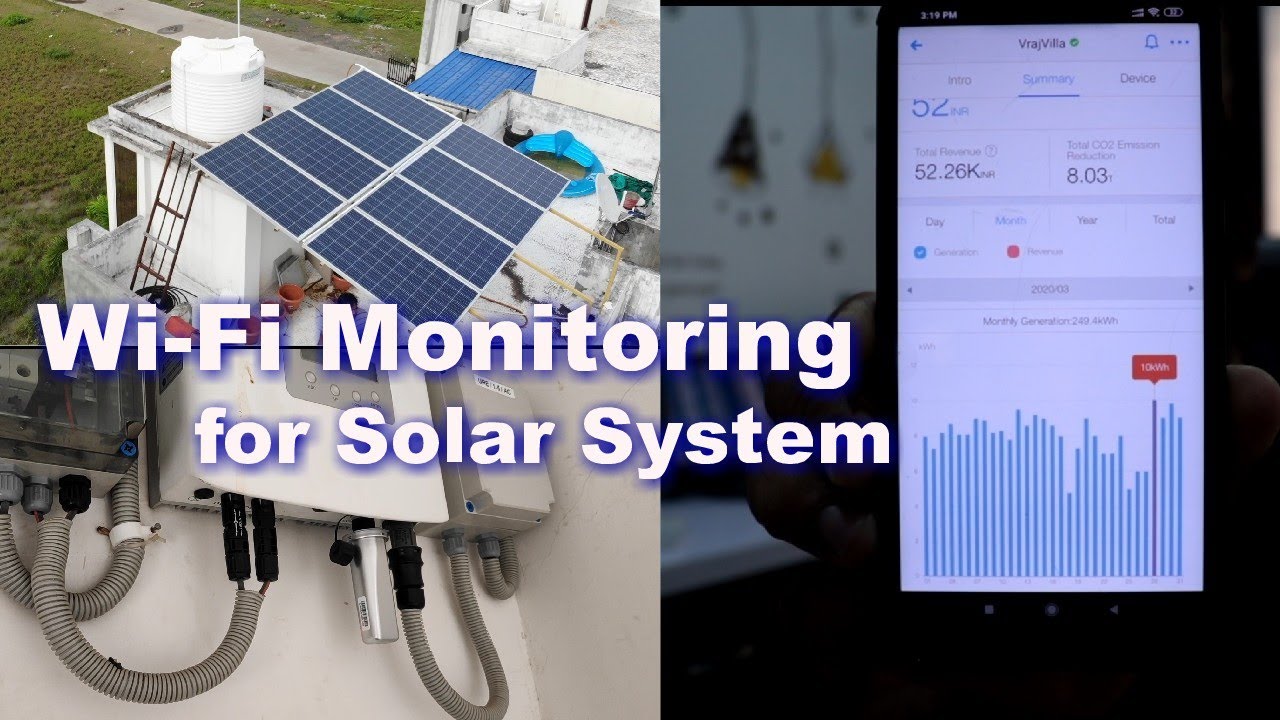 Wi-Fi monitoring for solar system on your mobile