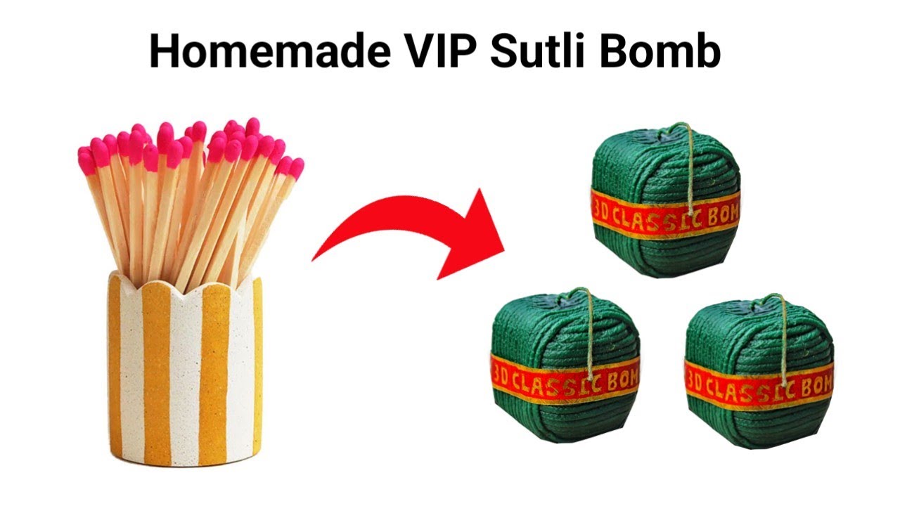 Homemade Sutli Bomb | How to Make Diwali Sutli Bomb at Home | Homemade Pataka From Matchstick
