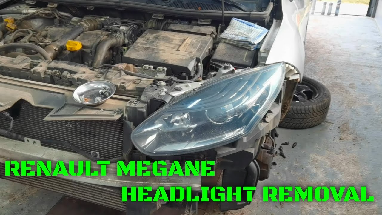 Снятие фар Renault Megane