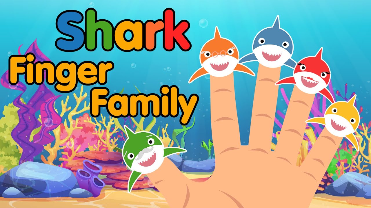 Baby Shark Finger, Where Are You? -  Kids Songs & Nursery Rhymes - Shark Finger Family | Mini Camp