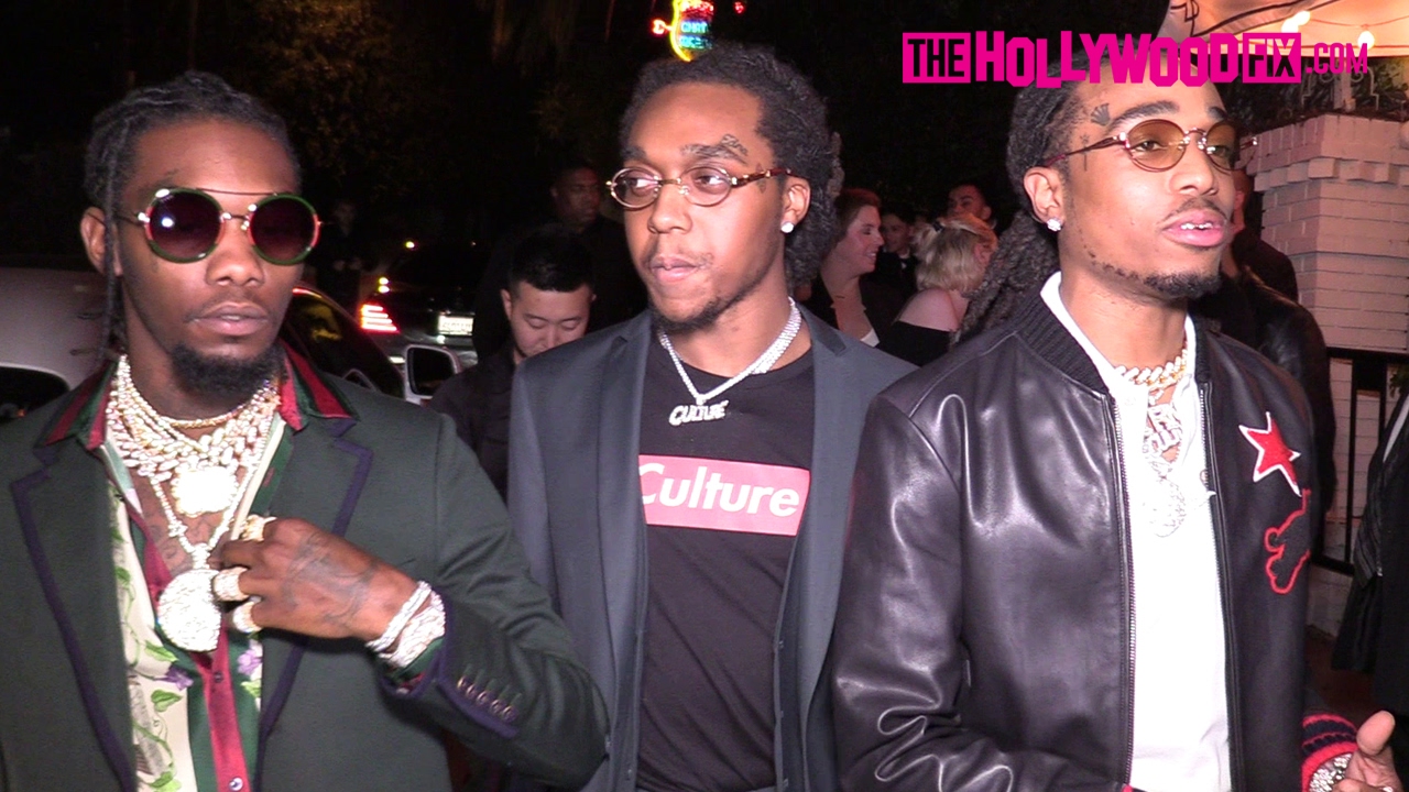 Группа Migos демонстрирует бриллианты и рассказывает о новом альбоме «Culture» на вечеринке журна...