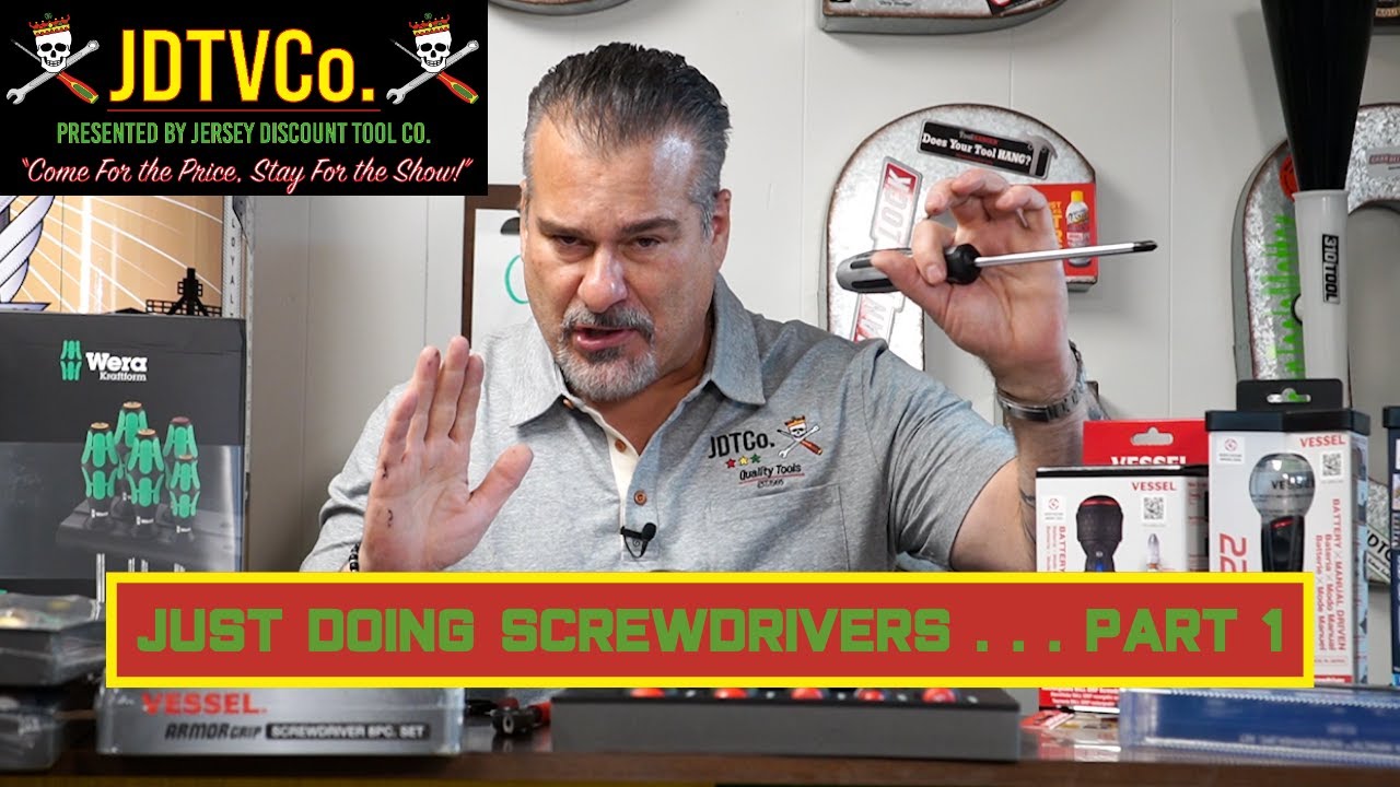 JUST DOING SCREWDRIVERS! PART 1 GEARWRENCH VESSEL COMPOSITE MEGADORA AROMOR GRIP WITTE AMAZON PRICES