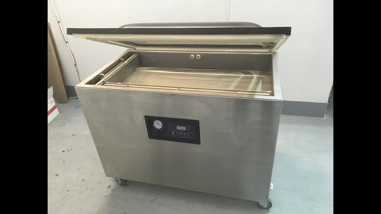 DZQ-1100/2L (DZ-1100/2L) упаковка сыра на большом вакуумном упаковщике