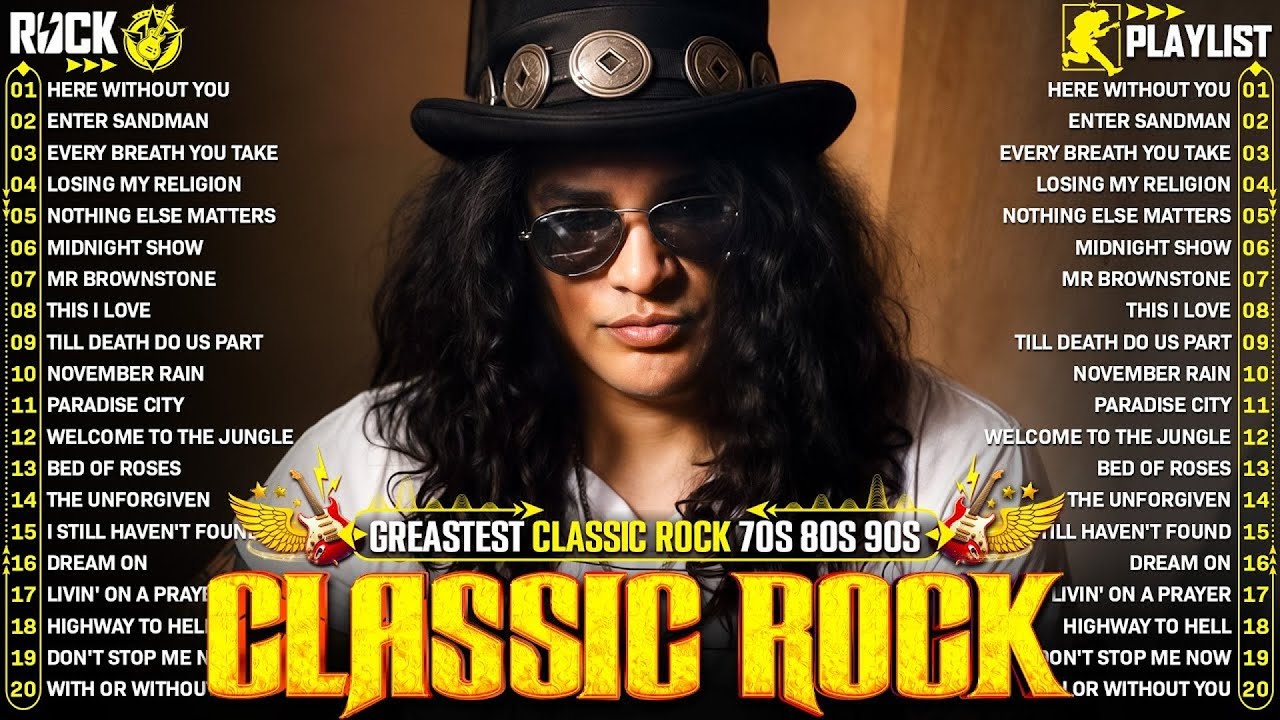 Nirvana, ACDC, Bon Jovi 🎸 Best of Classic Rock Songs 70s 80s 90s Full Album