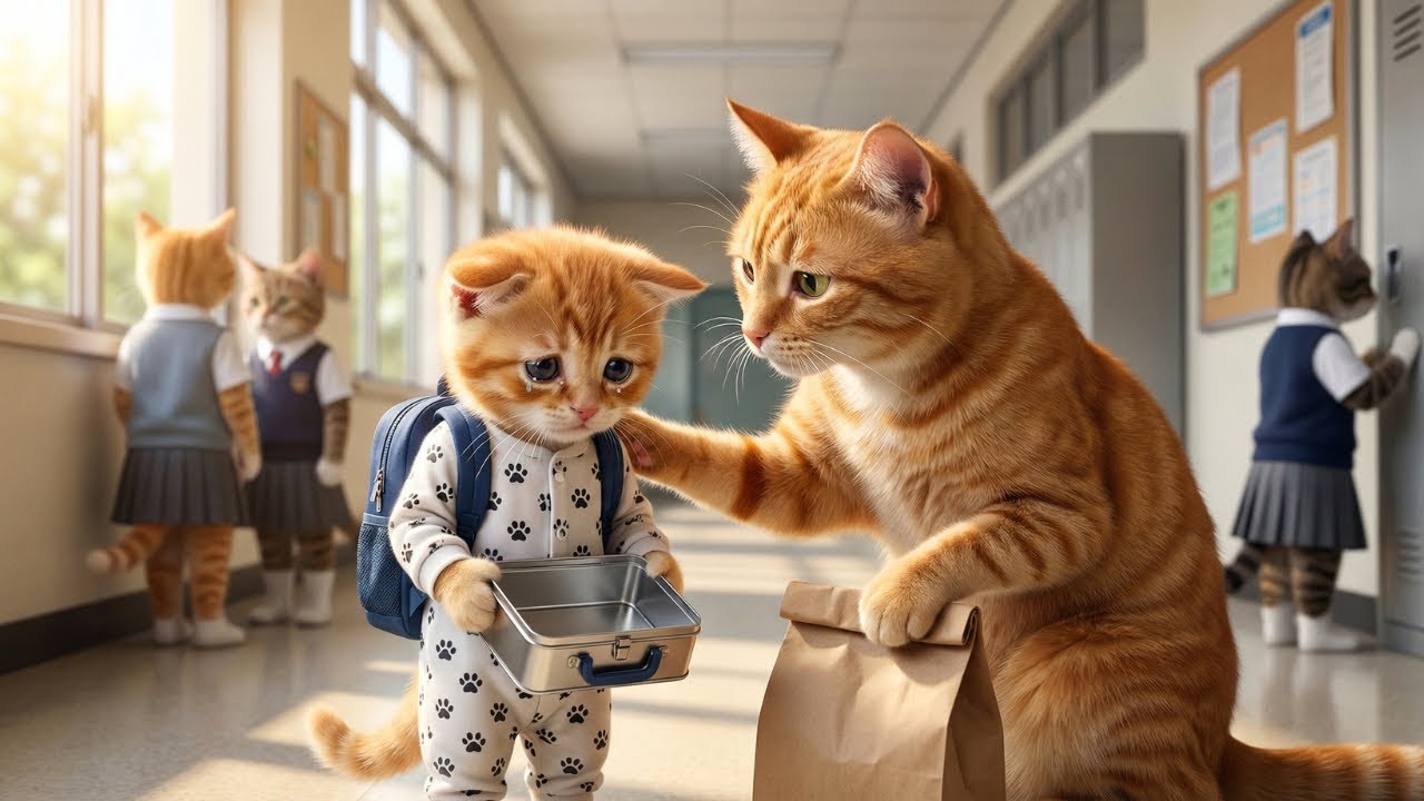 Tiny Kitten Lost Her Lunch Money — What Mama Cat Did Next Touched Every Heart