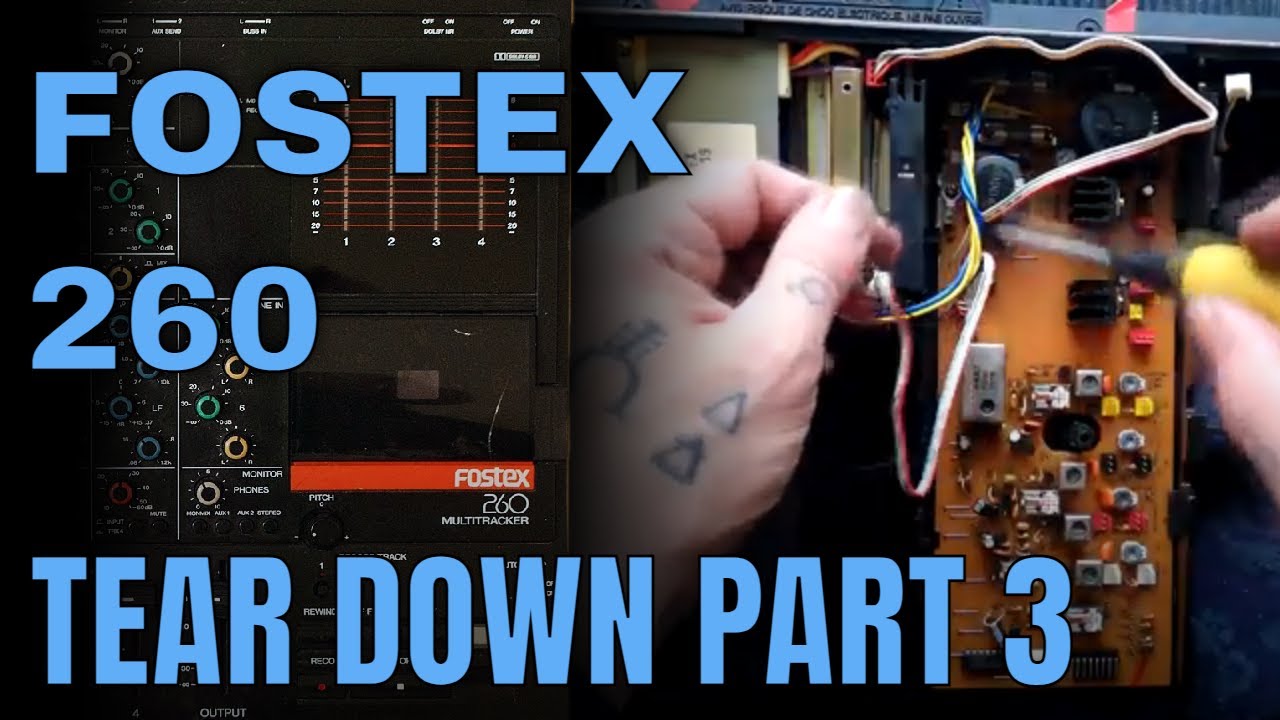Fostex 260 | Tear down | 3 | remove PCBs | Calibration controls