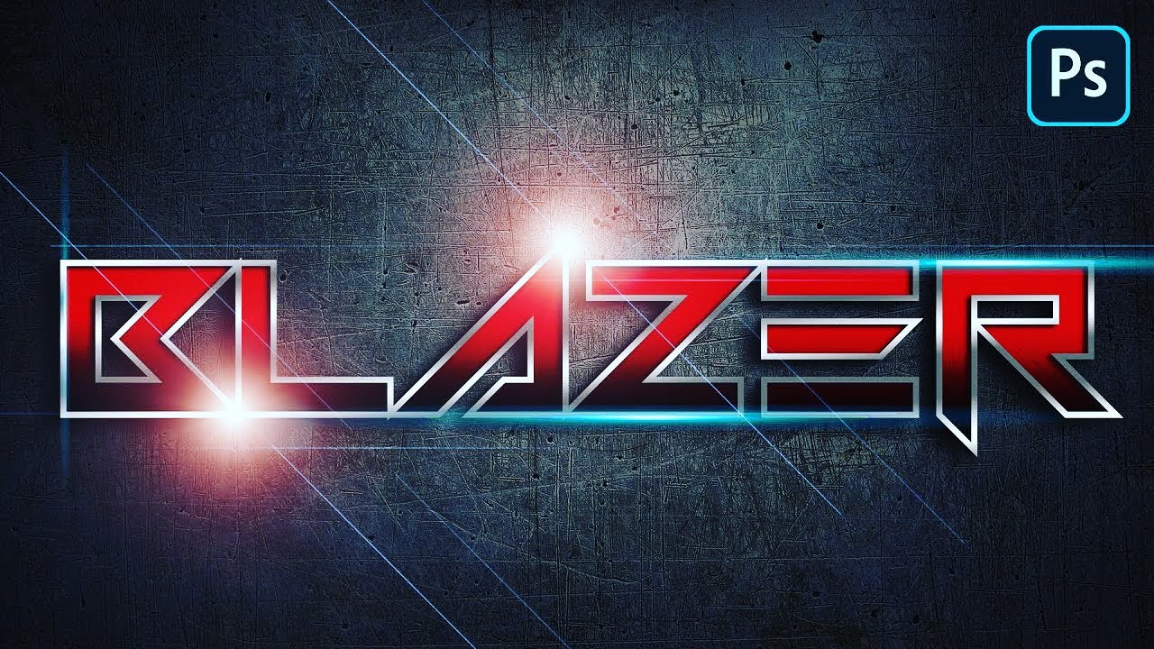 Len Flare Effect in Photoshop | CHROME TEXT WITH LENS FLARES EFFECT IN PHOTOSHOP 2023