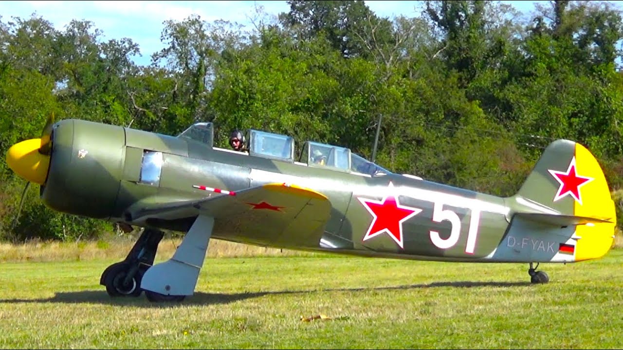 Speed Dive YAK-11 Sound Start Up and Flight Display