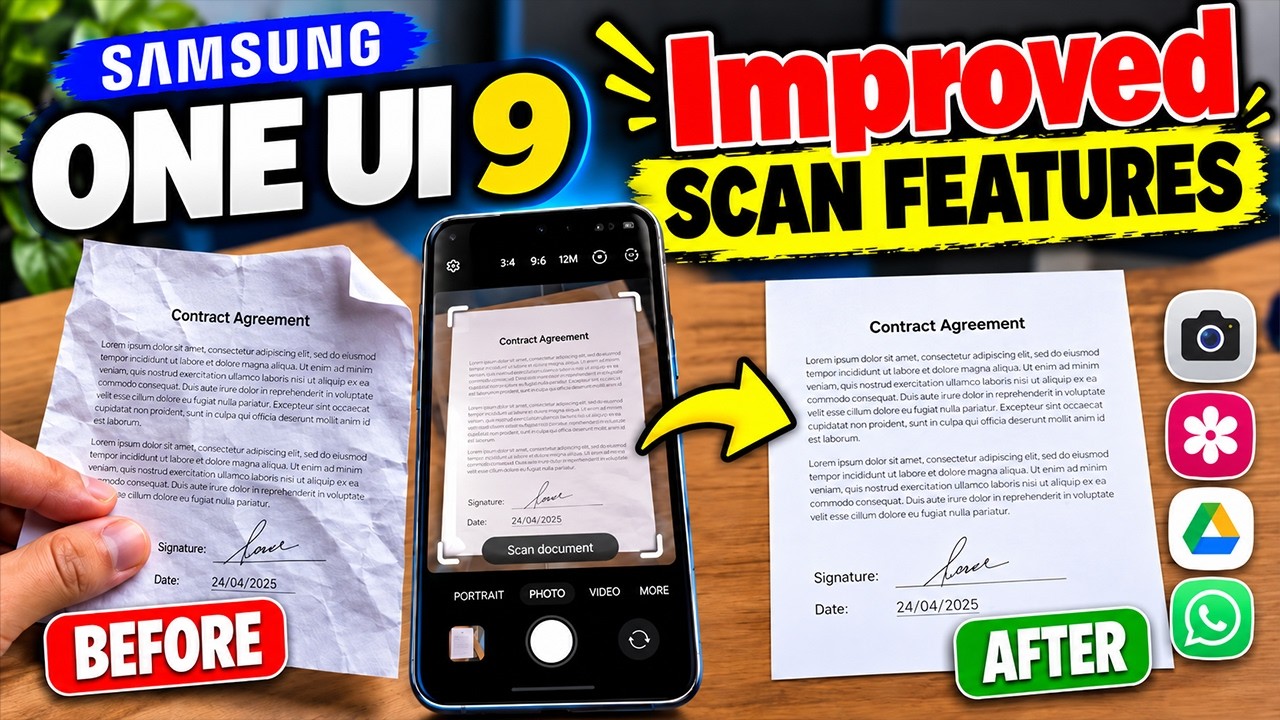 Samsung One UI 9: 8 секретов сканирования документов, о которых вы не знали!