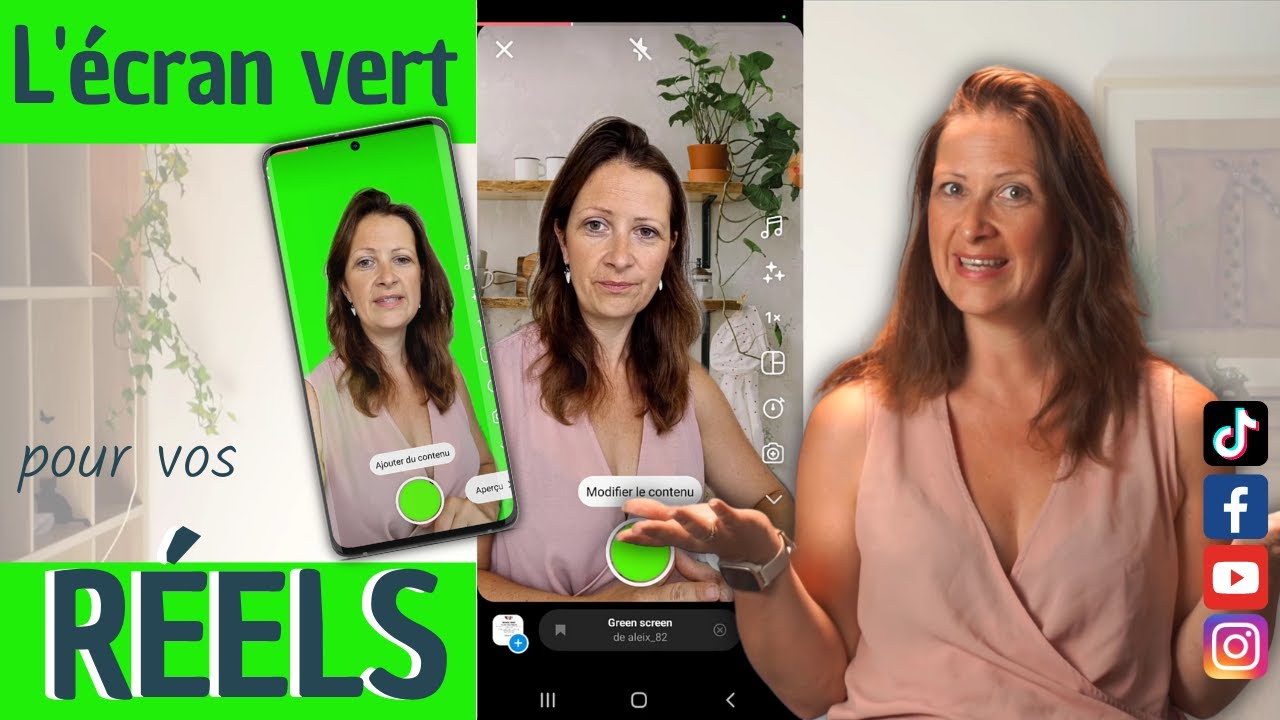 Utiliser l'écran VERT pour vos RÉELS