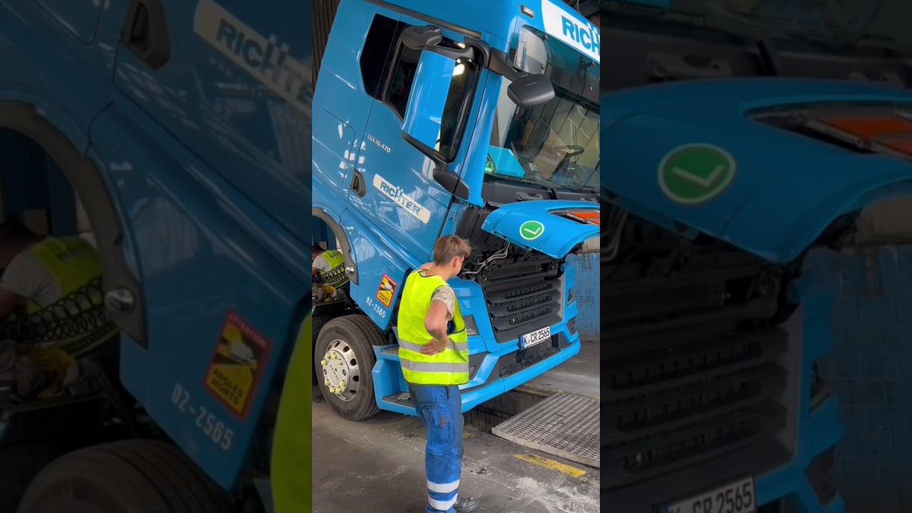 Der neue MAN TGX (2025)Fahrerhaus Kippen 👍🏽#kfz #lkw #germany #truck #viralvideo #shorts #opiosi