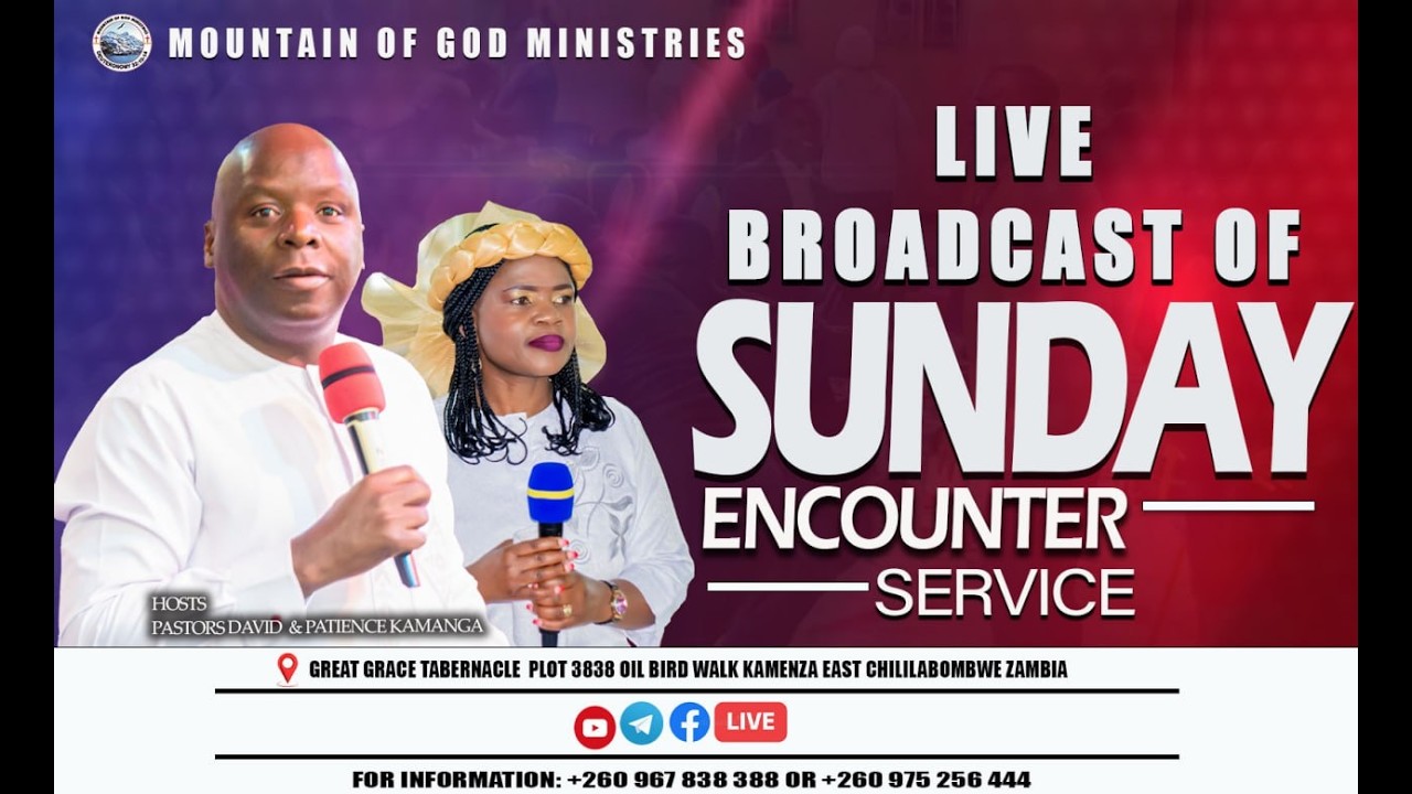 YOU ARE WELCOME TO  THE LIVE BROADCAST OF TODAY'S SUNDAY ENCOUNTER SERVICE. BE BLESSED.