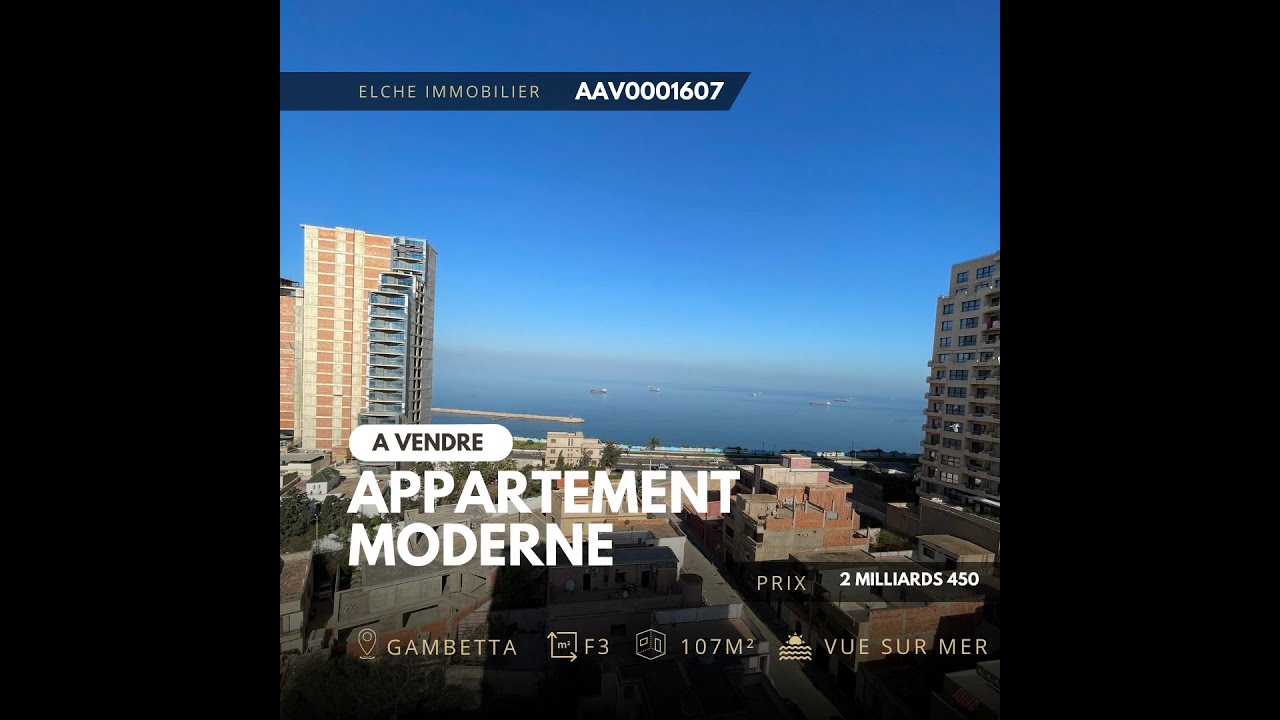 A vendre appartement F3 &agrave; la R&eacute;sidence Habibas , Gambetta, Oran