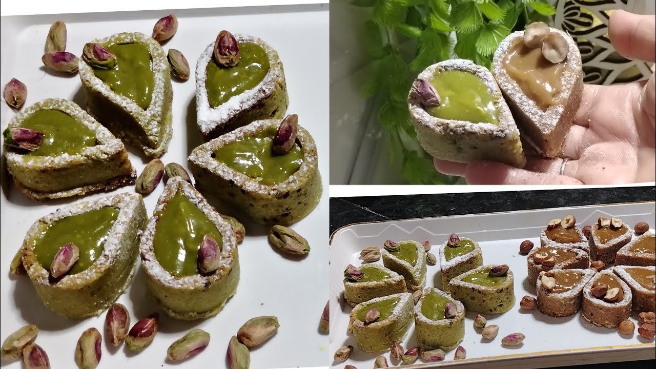 #جديد حلويات العيد #غريبية البيسطاش وغربية الكاوكاو وحلوة الترك تذوب فالفم 