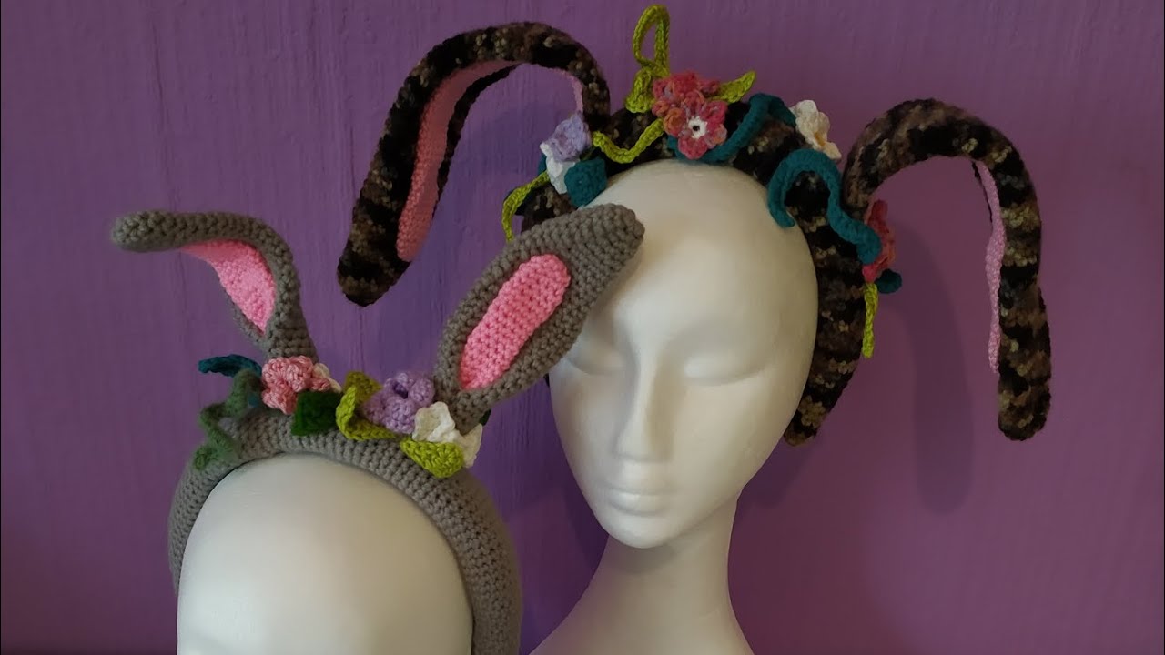 🐇🌼Hasenohren 🐇Hasen🐇 Haarreifen 🐇🌼 plus Häkelnadel update