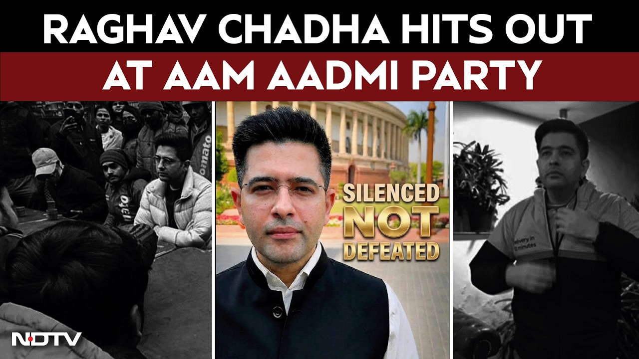 राघव चड्ढा समाचार | AAP द्वारा रैंकिंग में गिरावट के बाद राघव चड्ढा की पहली प्रतिक्रिया: चुप कराय...