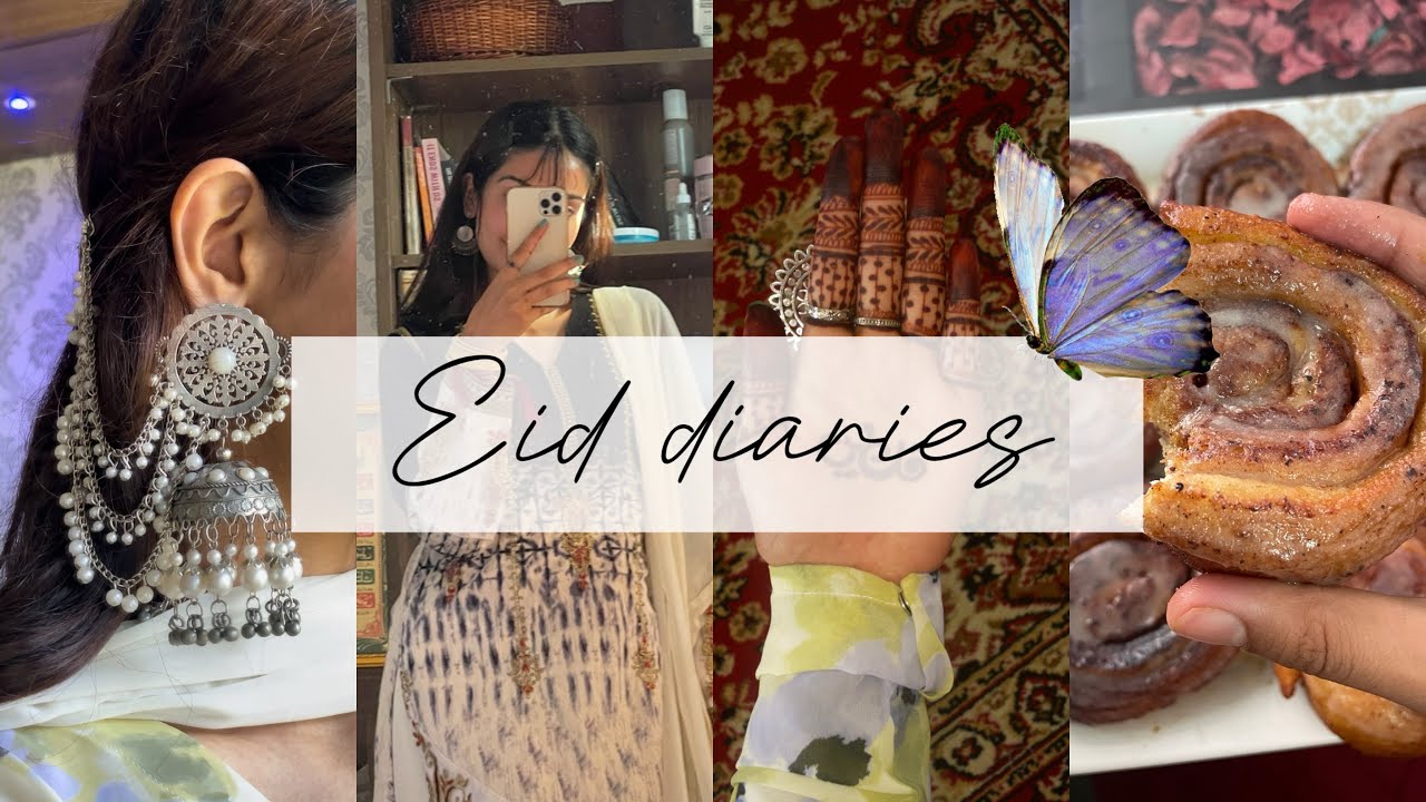 Realistic eid vlog in Kashmir ￼🧁🌙✨| grwm, henna, outfit, family visiting….