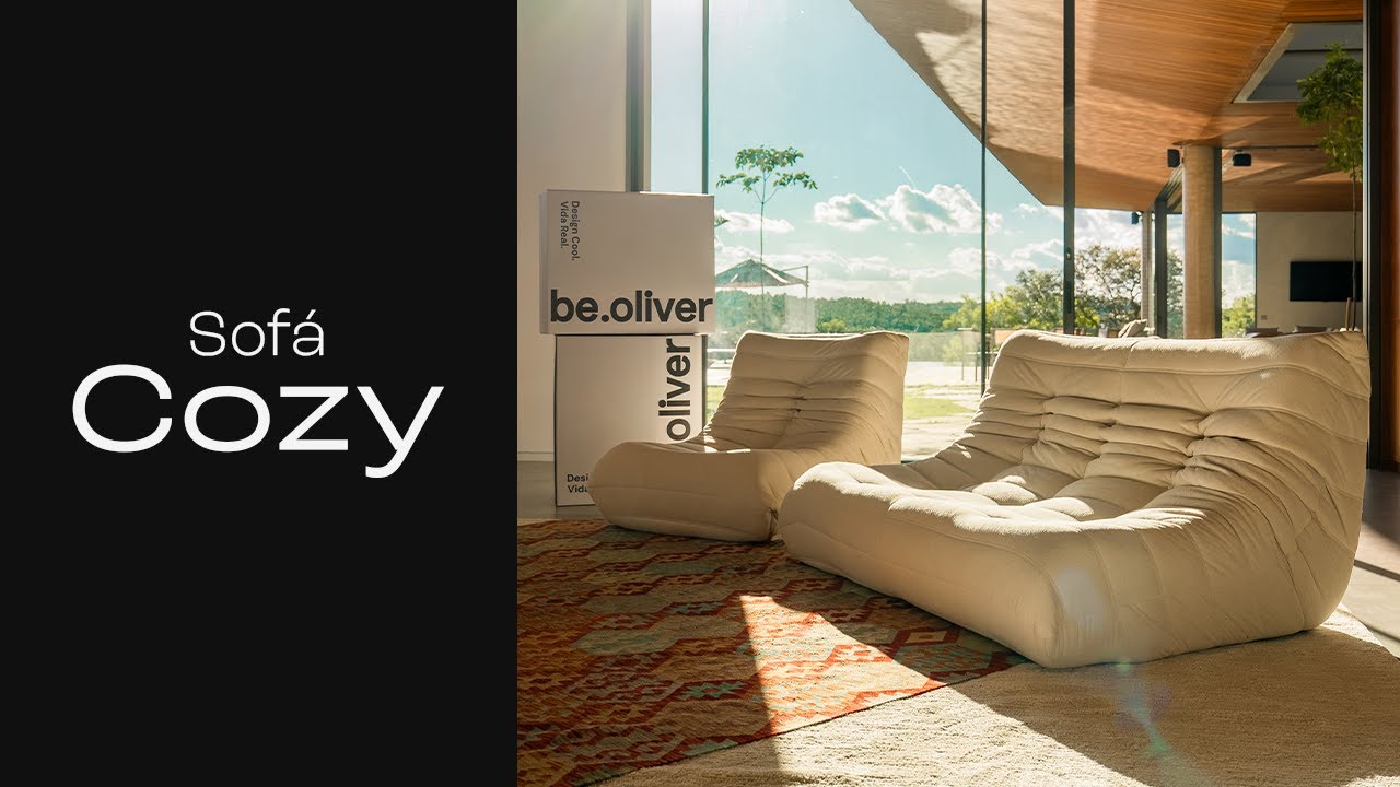 Review do Sof&aacute; mais pr&aacute;tico e bonito que j&aacute; tive. Sof&aacute; Cozy que vem na caixa da Be Oliver