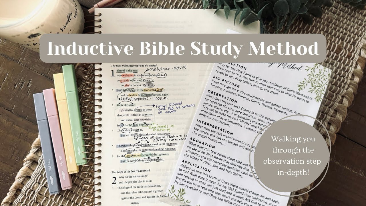 Inductive Bible Study Method | Scripture OBSERVATION PROCESS | ESV Spiral Journaling Bible