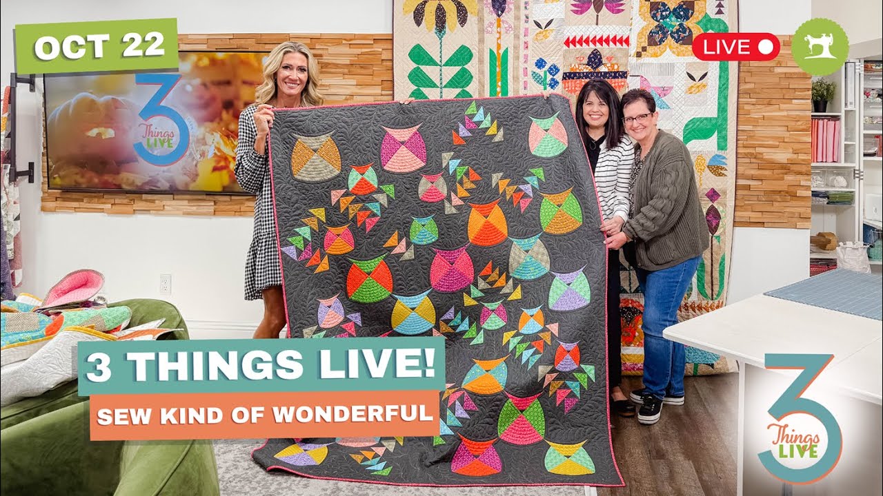 *LIVE* 3 Things Live: Meet the Makers — Sew Kind of Wonderful & the Modern Quilt Movement
