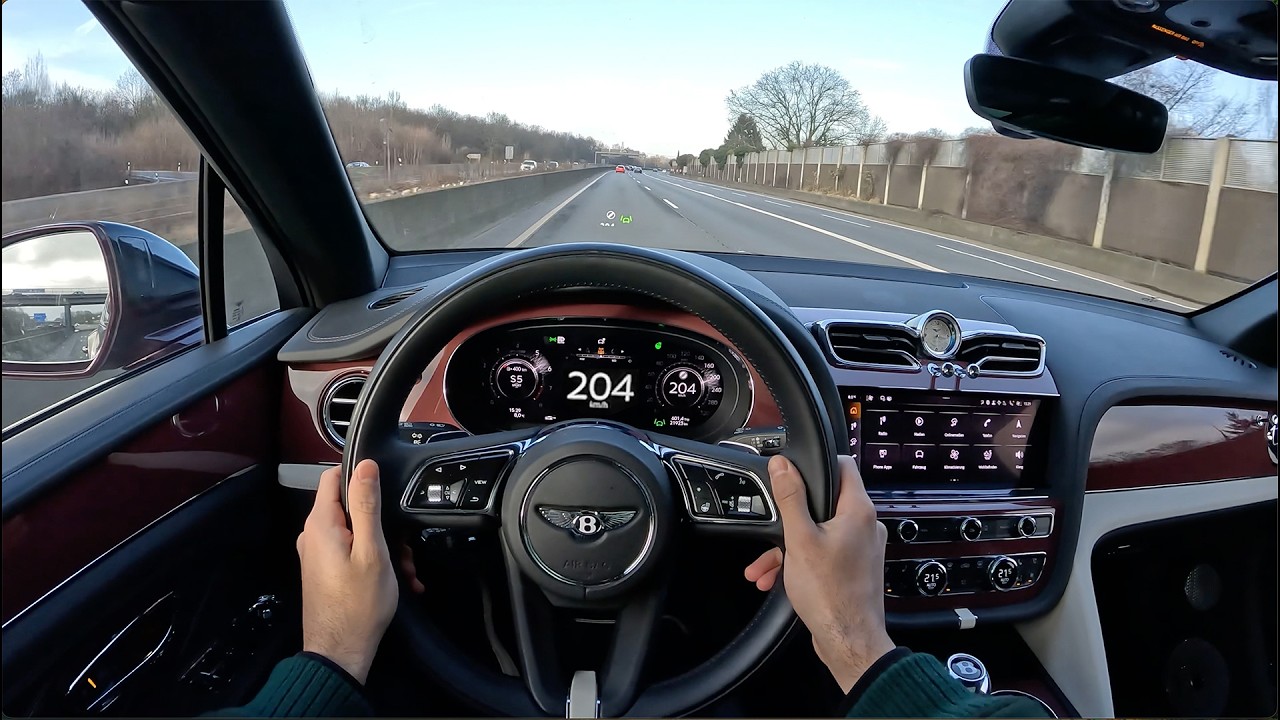Новый Bentley Bentayga Mulliner 2026 года: тест-драйв с видом от первого лица на автобане! Роскош...