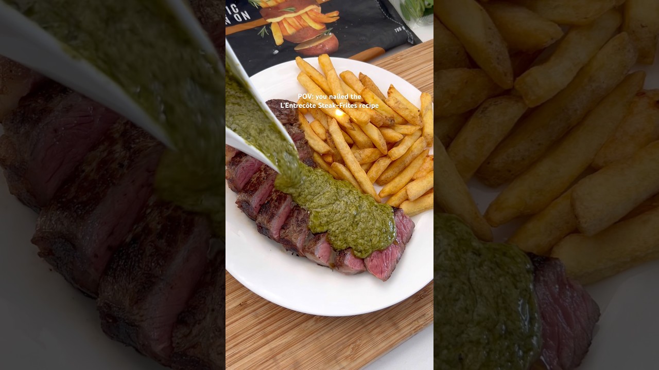 L'Entrec&ocirc;te Steak-Frites 🥩 See my substack for the full recipe! #bouillon #french #cooking