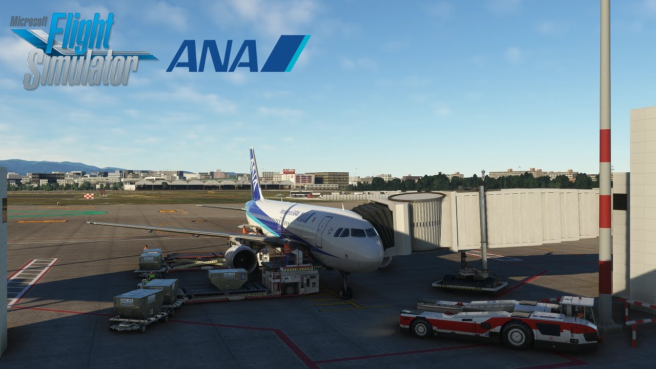MSFS 2020 2K | Full Flight | Fukuoka (RJFF) - Osaka Itami (RJOO)  | A320 | NH420 | FENIX A320