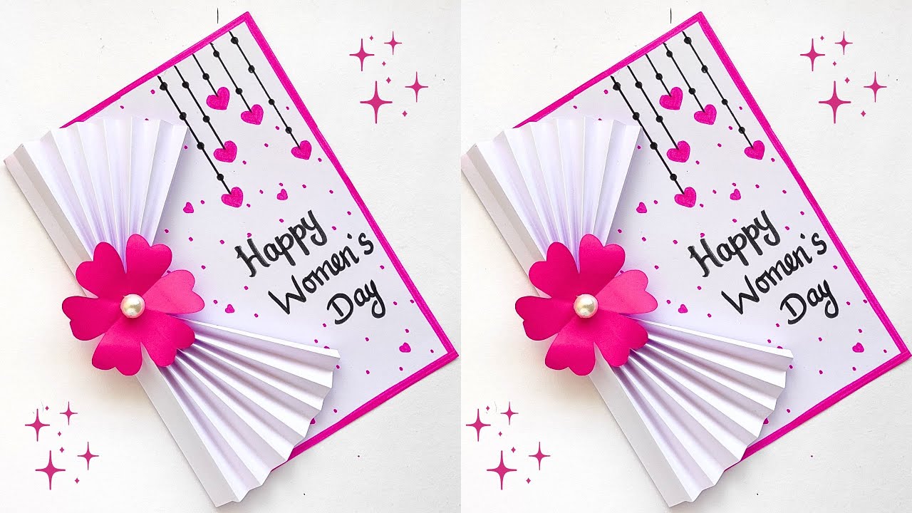 Special Womens day card | Easy and beautiful card for Women's day | Women's Day Greeting Card Ideas