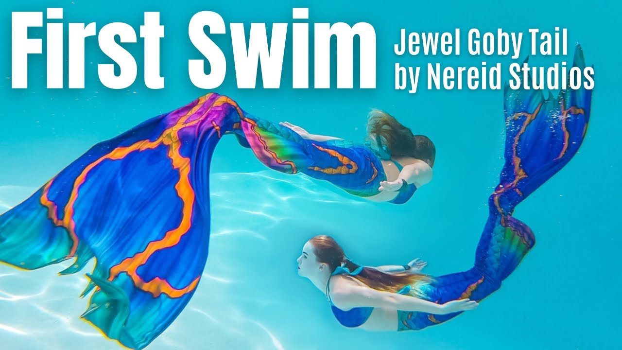 Первый заплыв в моём хвосте русалки Jewel Goby! Видеоблог о плавании