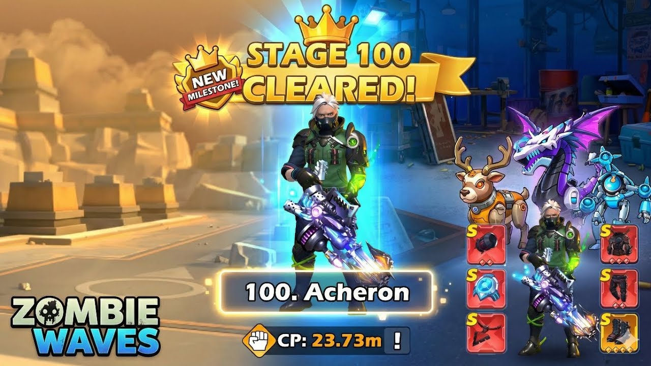 Zombie Waves: FINALLY Did It! Stage 100 CLEARED 🏆
