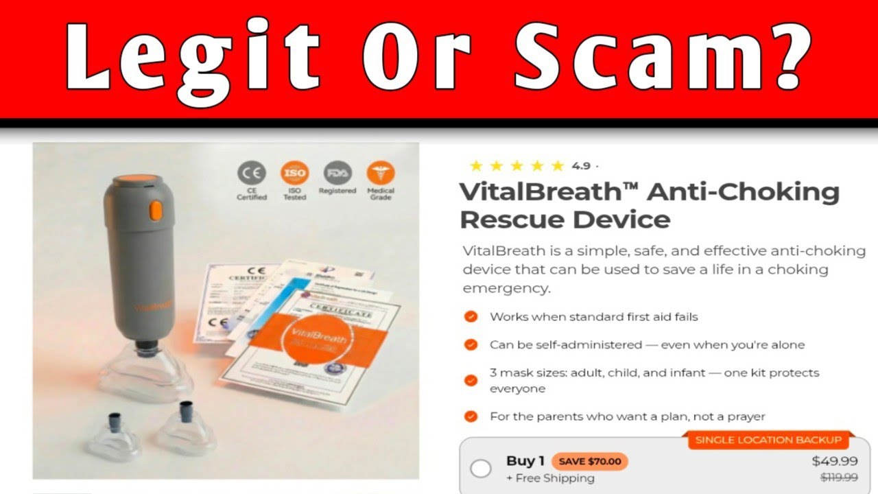 Обзор устройства от удушья Vital Breath &mdash; реальный продукт или мошенничество?