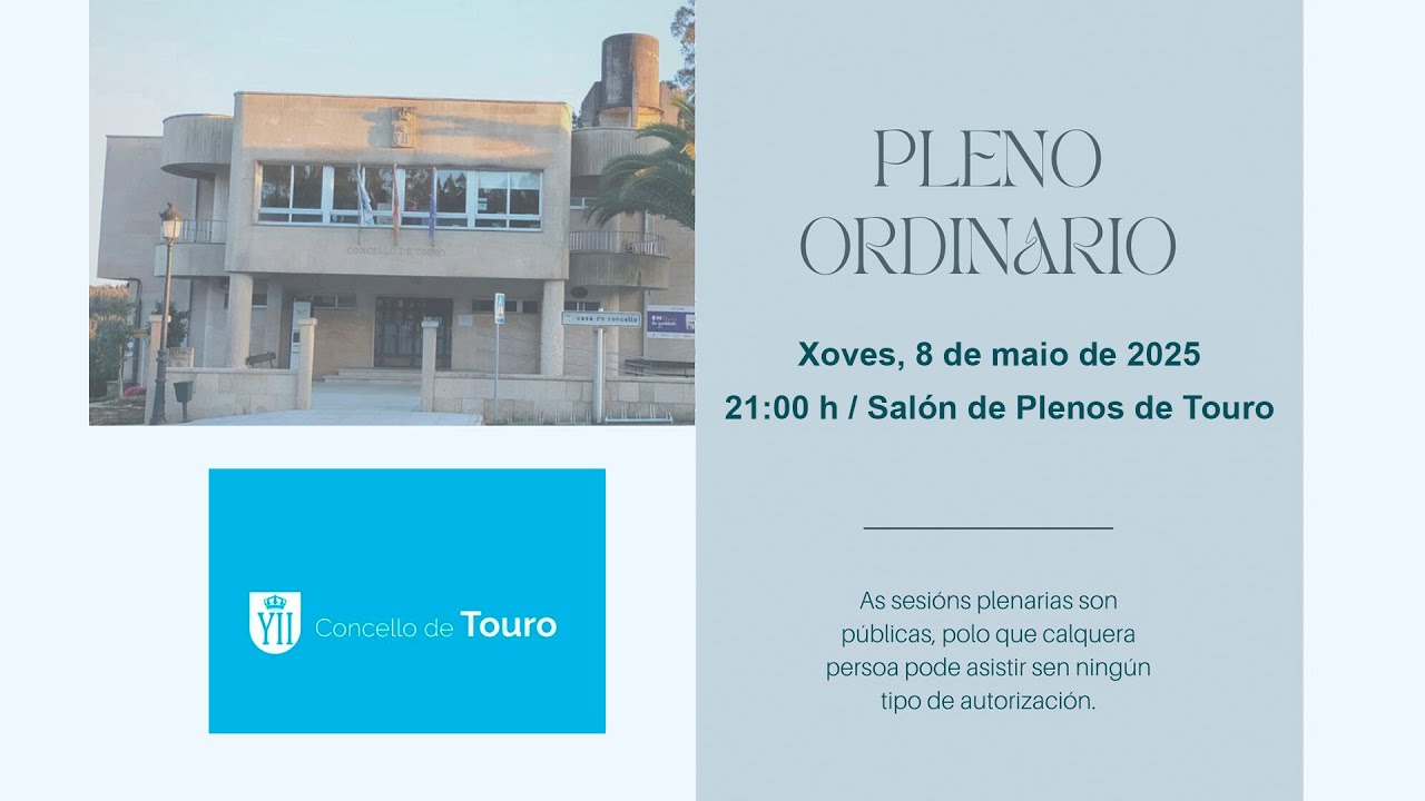 Sesión Plenaria ordinaria 12 de xuño de 2025
