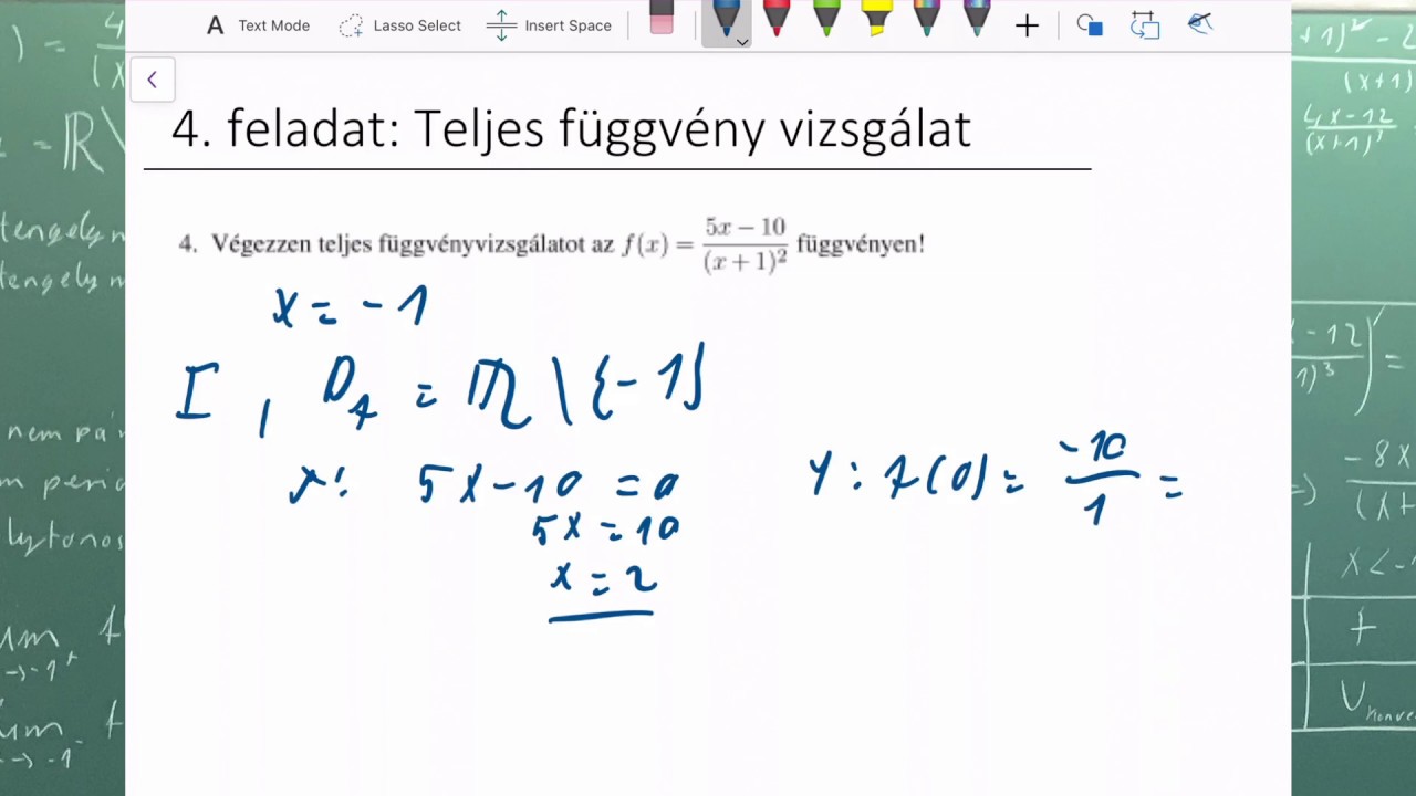 2019. nov. 29. B csop. 4. feladat: Teljes fgv. vizsgálat