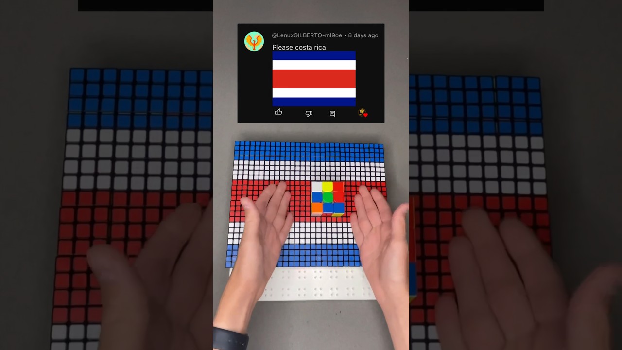 Making Costa Rica With Rubik&rsquo;s Cubes 🇨🇷
