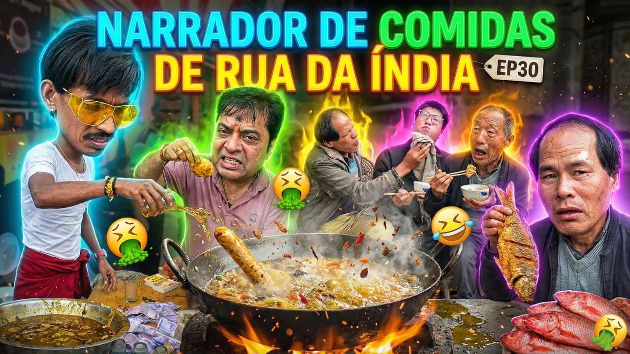 comida de rua indiana com NARRAÇÃO 🤮 EP30 🤢
