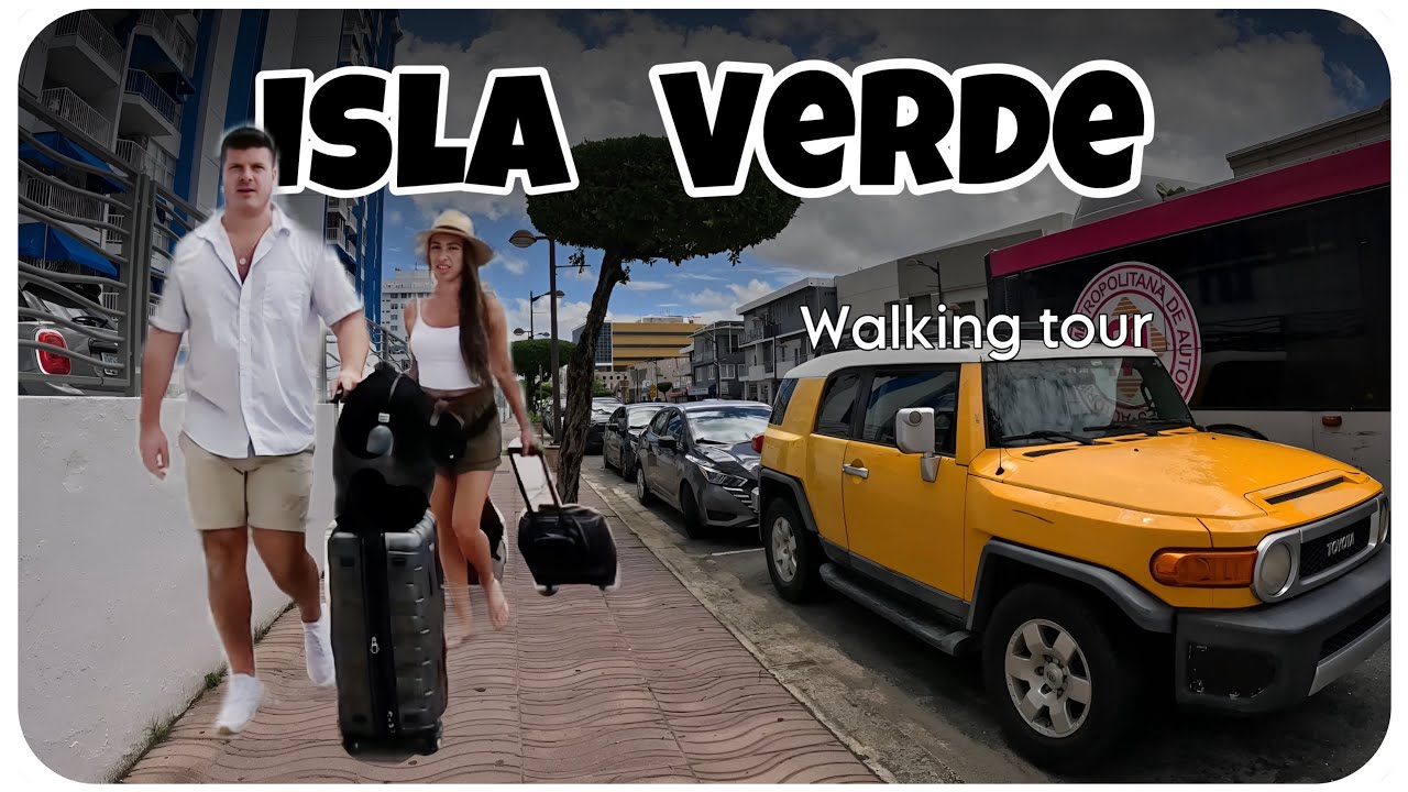 4k Isla Verde Street walking tour | Isla Verde Hotels, restaurants, Bars, Rental car, Souvenir shops
