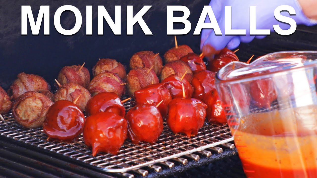 Bacon Wrapped Meatballs aka Moink Balls | Pour Choices Kitchen