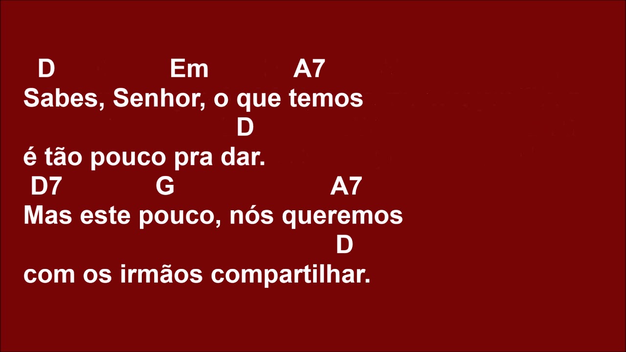 [OFERTÓRIO] 189 - SABES SENHOR