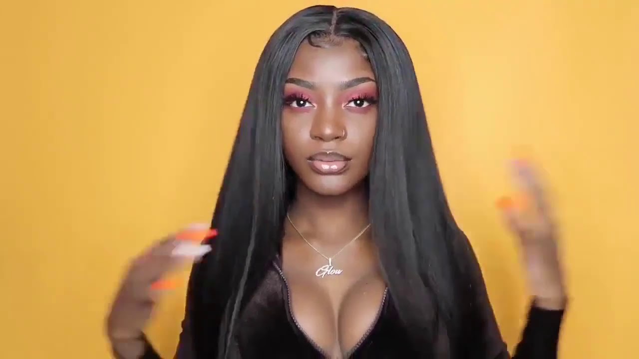 HD Transparent Lace Front Human Hair Wigs for Women| Pre Plucked  Brazilian Straight Lace Wig| WeDao