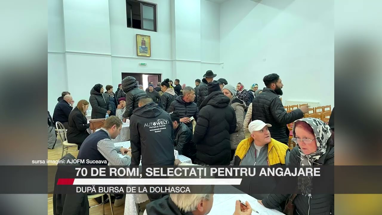70 de romi, selectați pentru angajare după bursa de la Dolhasca