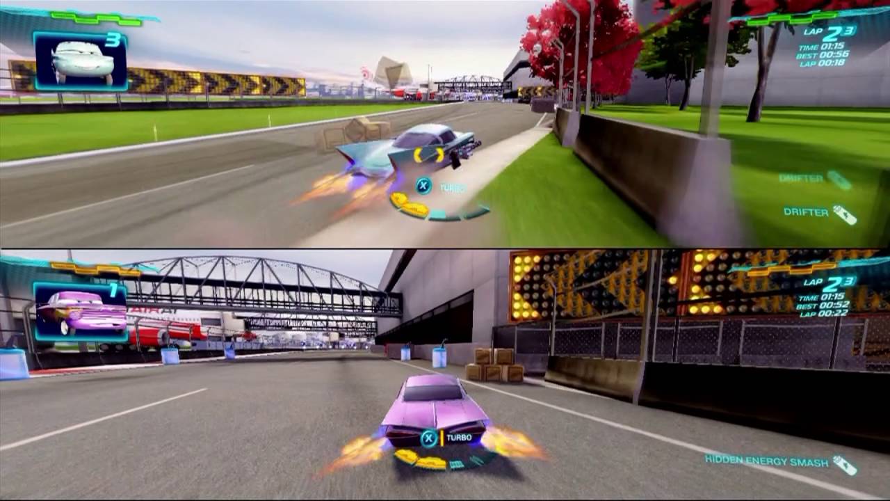 Cars 2: The Video Game | Flo vs. Ramone | Terminal Sprint!