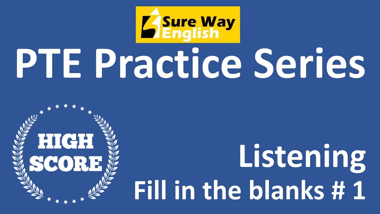PTE Fill in the Blanks Practice Questions PTE Listening
