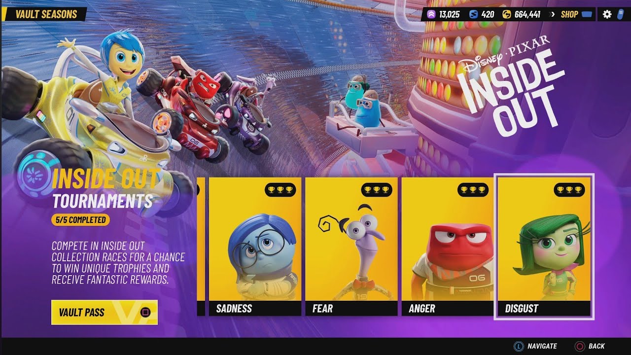 DISGUST - INSIDE OUT FULL TOURNAMENTS | Disney Speedstorm