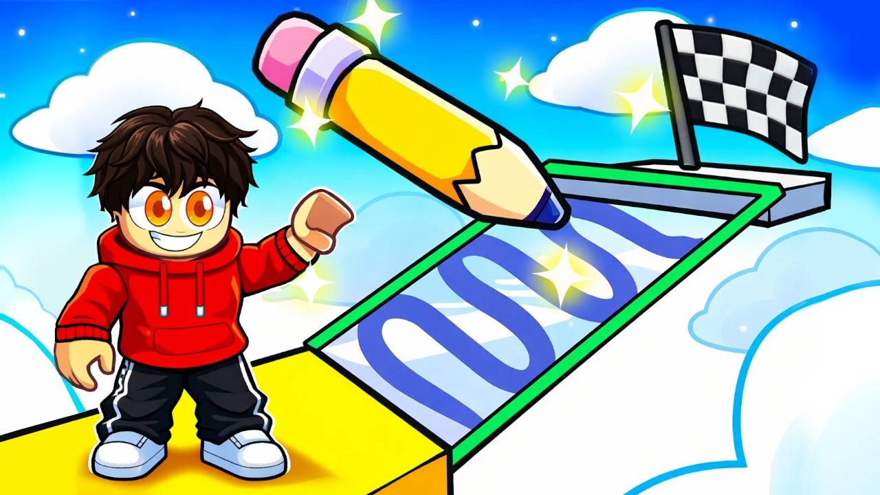 Roblox Obby, aber du ZEICHNEST, UM ZU ENTKOMMEN!